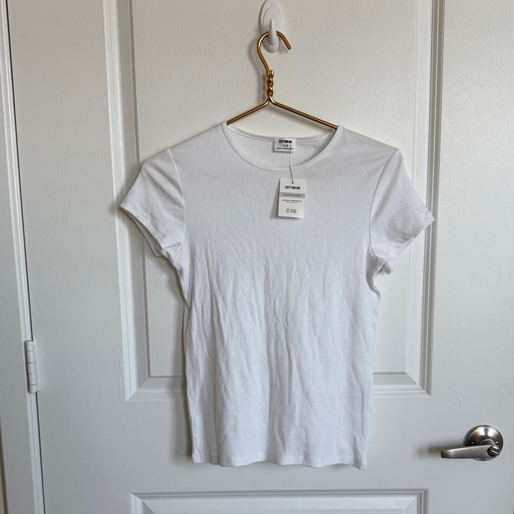 Cotton On Classic White Short Sleeve Tee